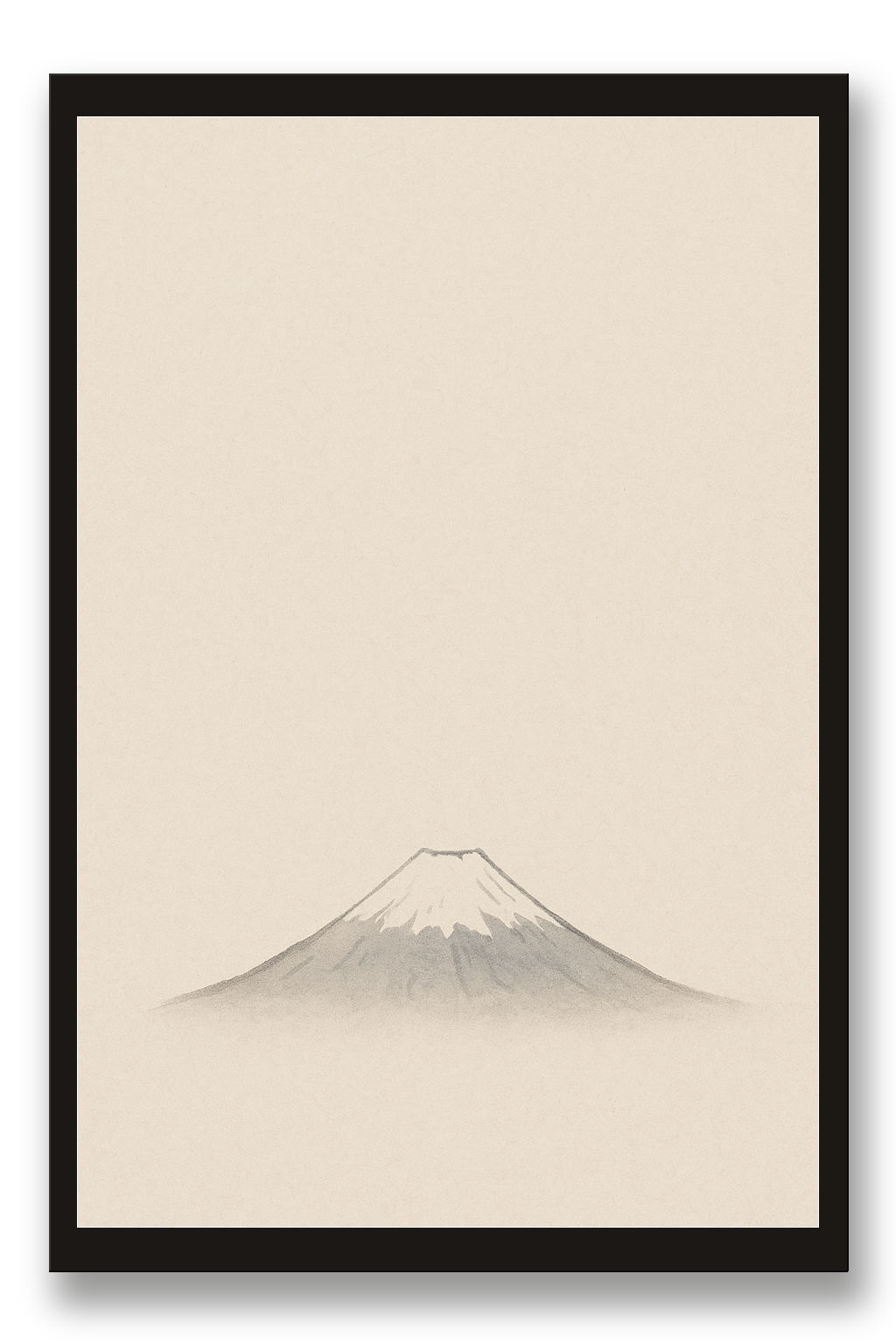 Fuji — Mount Fuji — framed 30×45 cm, black wood frame with acrylic glass