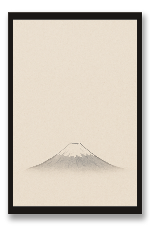 Fuji — Mount Fuji — framed 30×45 cm, black wood frame with acrylic glass