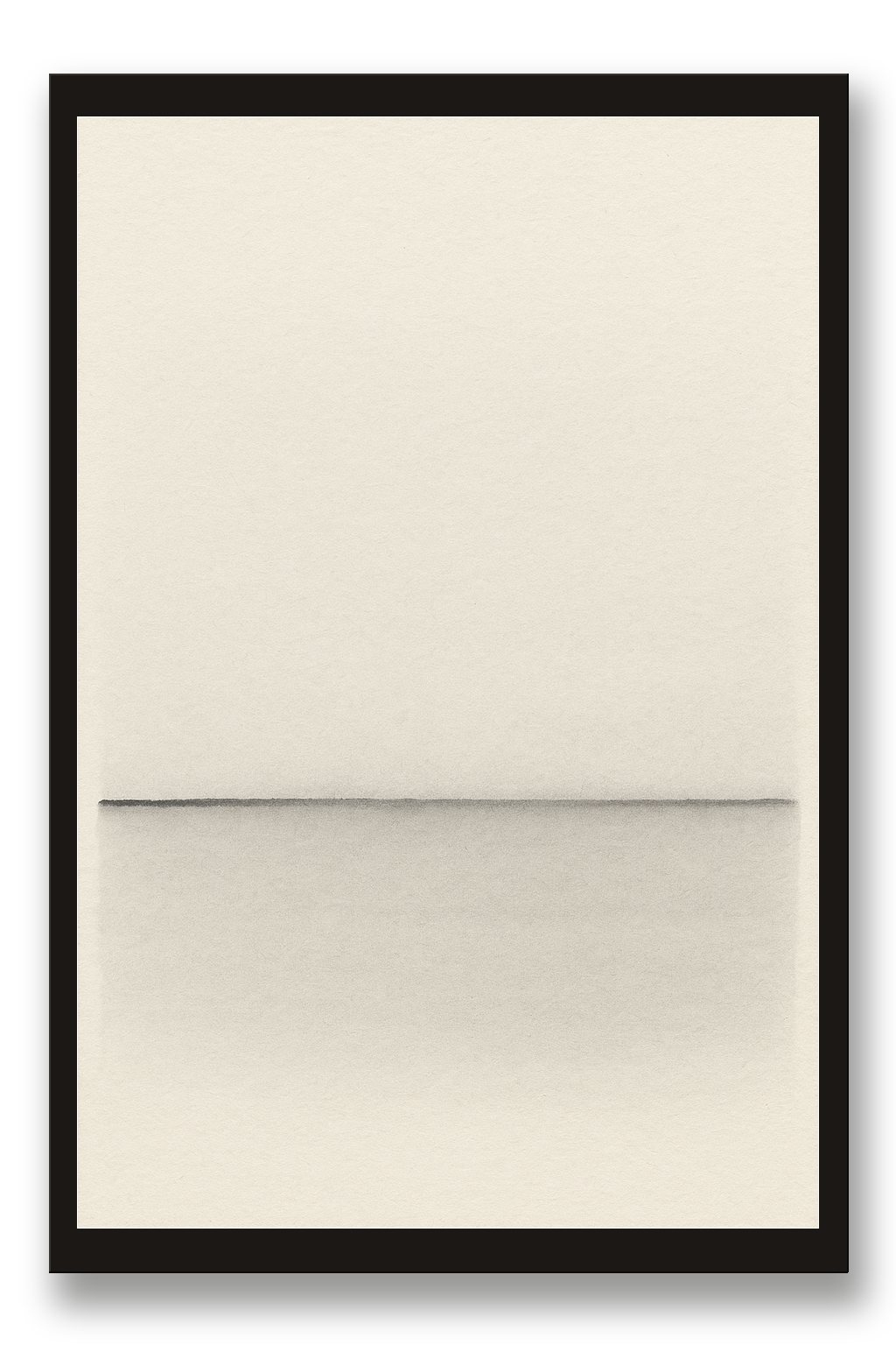 Horizon — framed 30×45 cm, black wood frame with acrylic glass