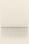 Horizon — a single horizontal line dividing warm paper into two calm tonal fields