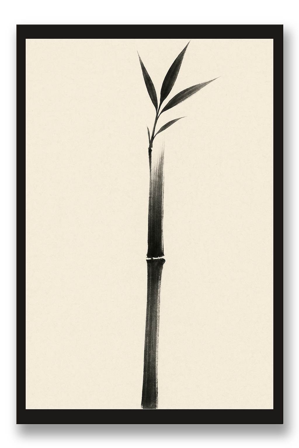 Take — bamboo — framed 30×45 cm, black wood frame with acrylic glass